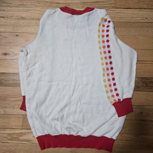 ModCloth Rainbow Retro 90s Style Polka Dot Sweater - Picture 2 of 5